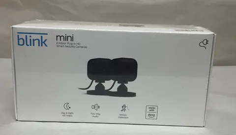 2 Pack Blink Mini 1080p WiFi Security Camera with Motion Detection Night Vision