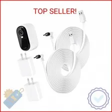2Pack 25FT Power Cable Compatible with Arlo Essential 2K Outdoor Security Camera