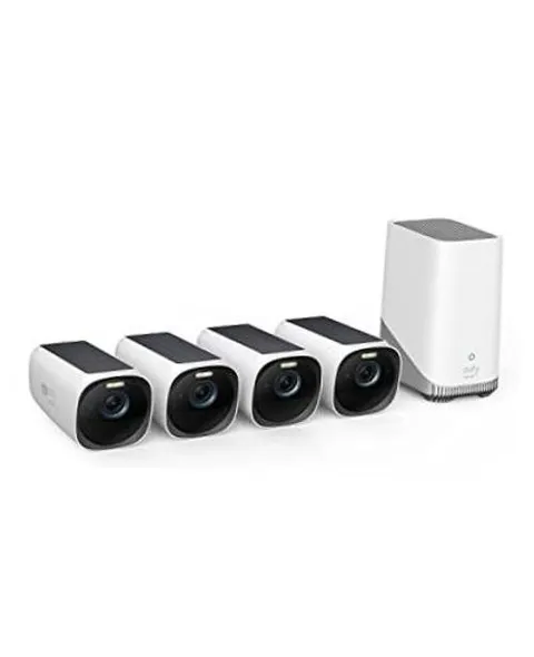 eufyCam S330 (eufyCam 3) Security Camera Outdoor Wireless, 4K with 4-Cam Kit