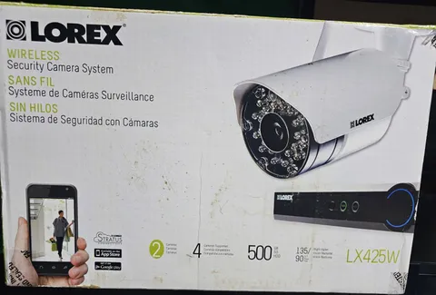 Lorex, 2 Camera, 4 Camera Supported, Wireless, 500 GB HDD, 135/90 Night Vision