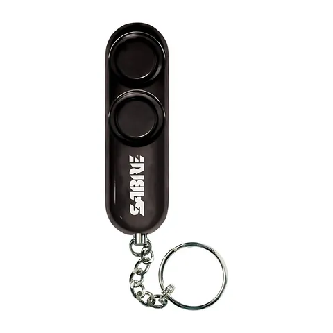 SABRE PA-01, 120dB Personal Alarm With Key Ring, Audible Up To 1,280 Feet, Black