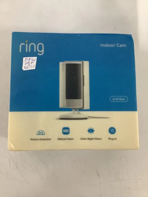 Ring Indoor Cam 2nd Gen Plug-In 1080p HD WiFi Security Camera White