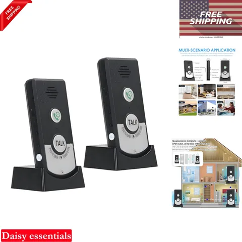 Wireless Intercom Doorbell System 1000m Long Range Indoor Outdoor Home Office