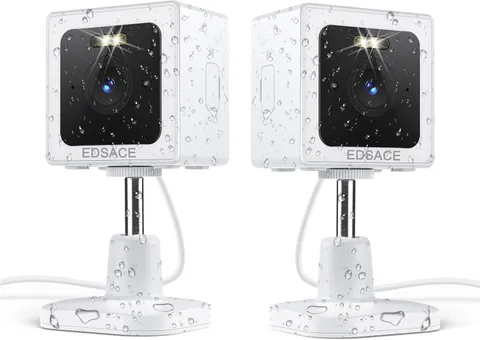 Weatherproof Indoor and Outdoor IP65 2K Wi-Fi Smart Home Security Camera with Co