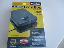 SnapSafe Lock Box Lock 10x7x2 XLarge TSA App. New in box sealed