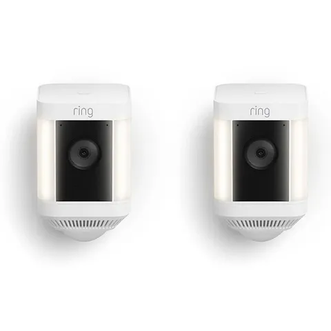 Ring Spotlight Cam Plus Camera Indoor/Outdoor Wireless Pack of 2