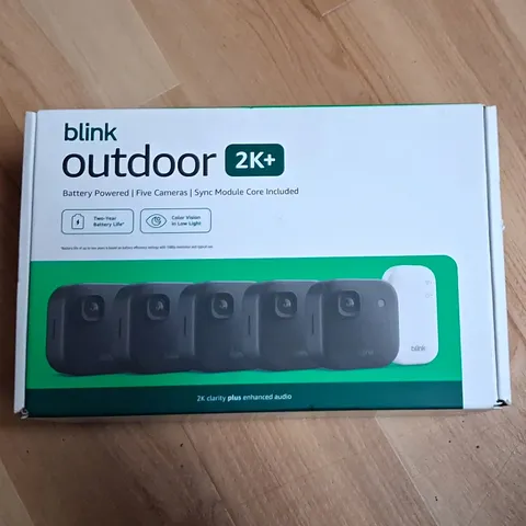 Blink Outdoor 2K+ 2K Battery Wireless Wi-Fi Outdoor Cam 5-Camera + Sync Core