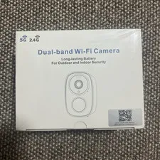HITELLARCAM Dual-band Wi-Fi Wireless Security Camera 2K Battery White Indoor/Out
