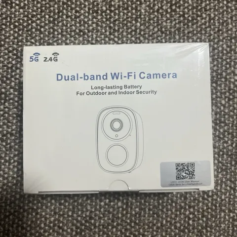 HITELLARCAM Dual-band Wi-Fi Wireless Security Camera 2K Battery White Indoor/Out