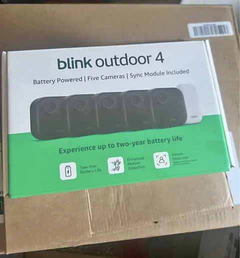 New Sealed BLINK Outdoor 4 (4th Gen) 5-Camera Security System w/Sync Module Core