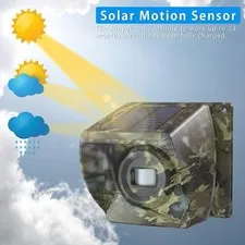 Wuloo Extra Brown Solar Motion Sensor expand for Wireless Driveway Alarms System