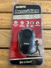 SABRE Personal Alarm with Clip LED Light & 120Db Runner Alarm Weatherproof 