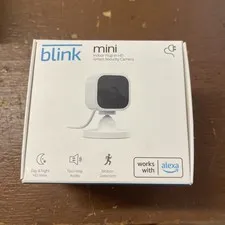 Blink Mini Indoor Plug-In Smart Security Camera 1080p