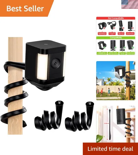 Secure Twist Mount for Ring Outdoor Cam - Easy Install, Weatherproof 2 Pack