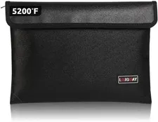 Bolsa Grande Ignífuga Para Documentos 11"x7.7" Proteccion Mejorada 5200°F Fuego