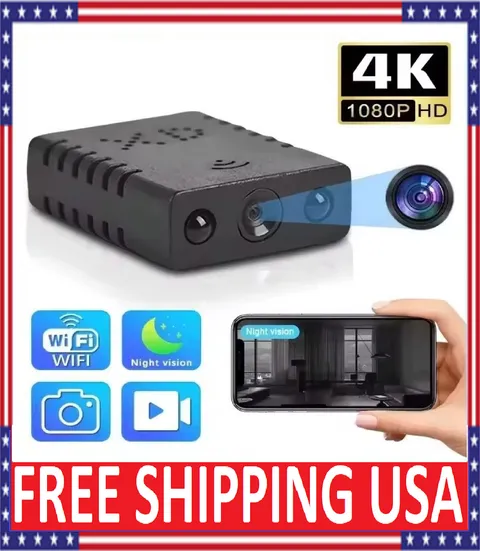 2025 Smart Mini WiFi Camera Wireless 1080P HD Night Cam w/Battery Home Security