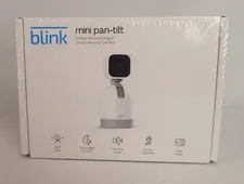 Blink Mini Pan-Tilt Rotating Indoor Plug-in Smart Security Camera, NEW/SEALED