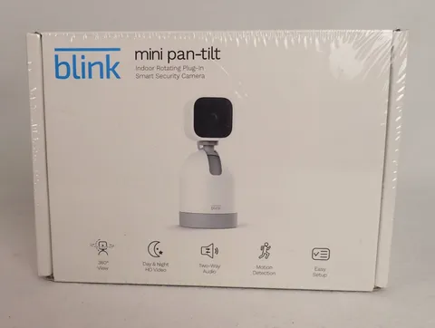 Blink Mini Pan-Tilt Rotating Indoor Plug-in Smart Security Camera, NEW/SEALED