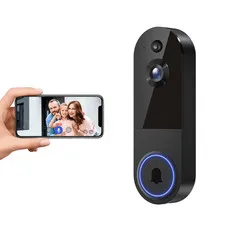1080P Wireless Wi-Fi Video Doorbell Camera with Night Vision, Two-Way Audio, AI