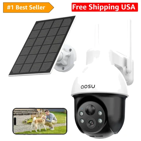 Wireless Outdoor Security Camera with Night Vision & Two-Way Talk Functionality