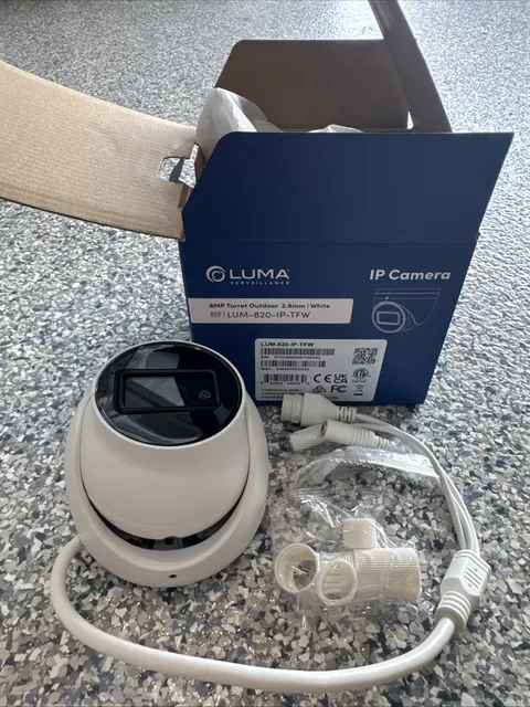 Luma SnapAV LUM-820-IP-TFW Camera White 2.8 MM Fixed Lens 8MP