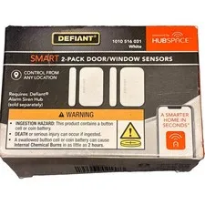 DEFIANT SMART 2 PACK DOOR WINDOW SENSORS WIRELESS WHITE 1010516031 FREESHIP
