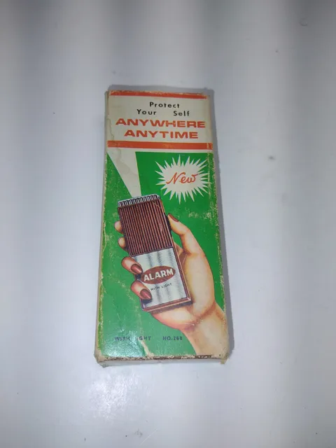 Vintage Pocket Personal Alarm And Light, Original Box, Working, Prop