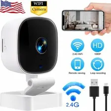1080P Indoor Security Camera Baby Monitor Dog Camera Night Vision Surveillance