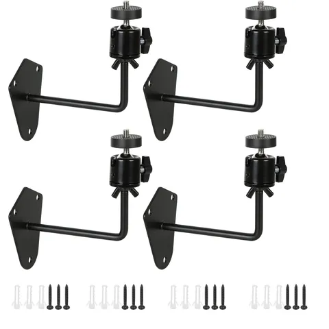 Heavy Duty Wall Mount Bracket, 360 Cam Mount with 1/4 Inch Thread, Metal Moun...