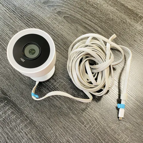 Google Nest Cam Outdoor White Classic Smart HD Security Camera With Cable