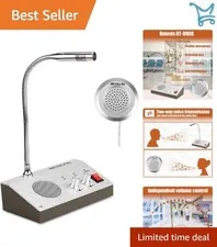 Window Intercom System Dual-Way Voice Clear Sound for Business and Bank