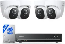 REOLINK Smart 5MP 8CH Home Security Camera System, 4Pcs Wired Poe IP Cameras Out