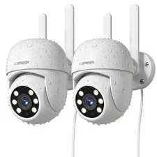 Outdoor WiFi Home Security Cameras |Dual Band WiFi,AI Auto Tracking, 24/7, 2PACK