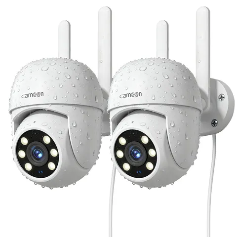Outdoor WiFi Home Security Cameras |Dual Band WiFi,AI Auto Tracking, 24/7, 2PACK
