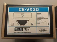 Clinton Electronics CE-VX30 Analog 700TVL IR Dome Camera Heater 2-Pack White