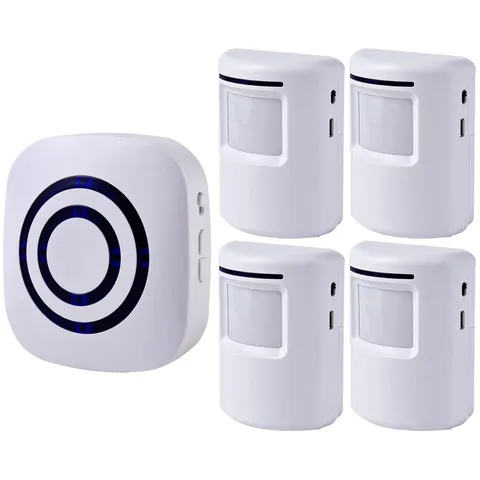 Motion Sensor Alarm with 38 Chime Tunes - Easy Installation