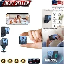Mini WiFi Security Camera with 100 Days Battery - Remote Viewing & Notifications