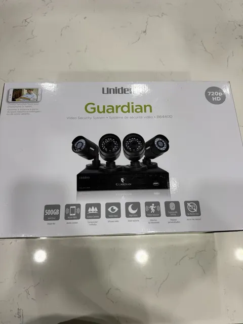 Uniden Guardian B6440D Video Security System 4-Channel DVR 4 Cameras 500GB