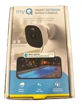 myQ Smart Outdoor Wired Camera 1080p Weatherproof Wi-Fi Night Vision 2-Way NEW
