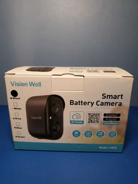 Vision Well Smart Battery Camera Model CG6S - Black