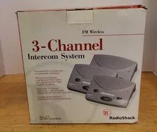 Radio Shack NIB 43-3105 3-Channel FM Wireless Intercom System NOB