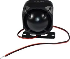 HQRP Electronic Alarm Siren 20W DC12V 118db Universal Home Security Alarm System