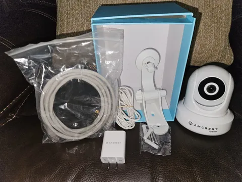 Amcrest Camera IP2M-841W Wireless Security 1080P Pan Tilt Indoor WiFi 2MP White