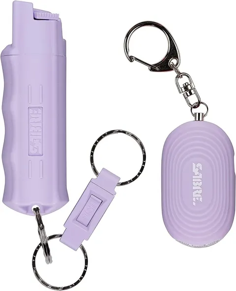 Personal Safety Kit W/ Pepper Spray & 2-in-1 Personal Alarm W/ LED Light 0.54 fl