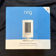 Ring Stick Up Cam Plug-In Indoor/Outdoor 1080p Wi-Fi Camera White *UNOPENED*