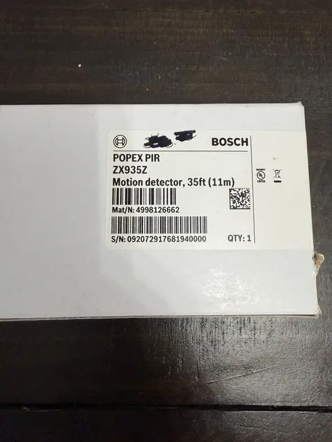 Bosch ZX935Z Motion Detector POPIT PIR 35ft (11m) Alarm Sensor