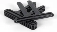 Gun Safe Stackable Savers, Black Wedge Shims (Pack of 6)