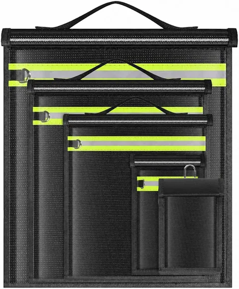 Large Faraday Bags 5 Pack-Faraday Box with EMP, RFID, FOB Signal Blocker for Lap
