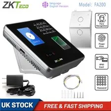 ZKTeco TCP/IP Face & Fingerprint Biometric Timeclock Access Control Attendance