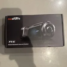 Fodsports FX-S Motorcycle Bluetooth Headset V5.4, 2-Way Helmet Intercom Communic